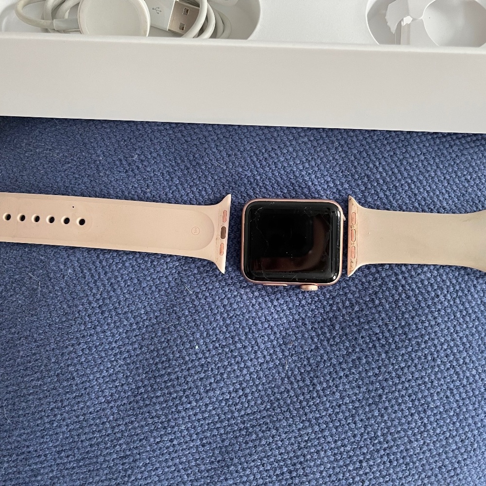 Apple 3 Watch with all accessories shown